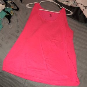 Neon pink tank top